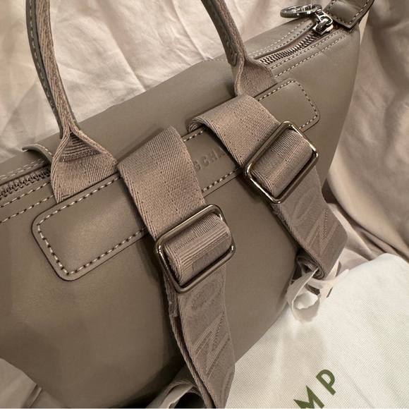 Longchamp LE PLIAGE full leather BACKPACK in Etoupe/ Turtledove - Picture 5 of 9